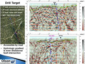 Seismic Reflection Results Locate Groundwater, Olson Engineering